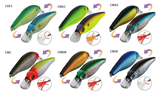  color SASHIMI JERKBAIT FW (SP) (WITH FEATHER)